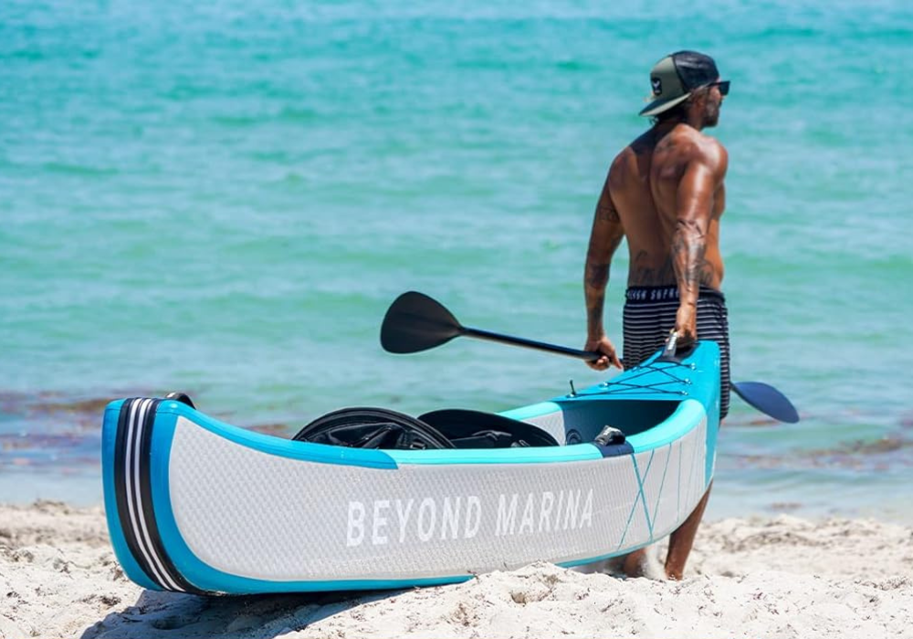 BEYOND MARINA Inflatable Kayak 3 Person Adult- Drop Stitch Triple Kayak