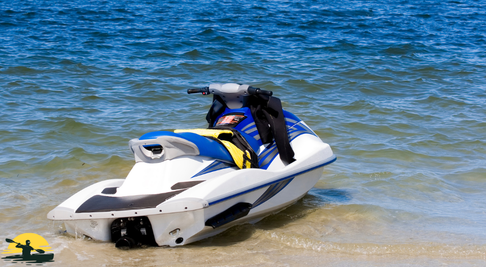 A jet ski on the water