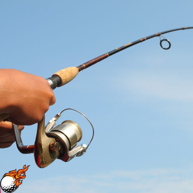 fishing with fishing rod