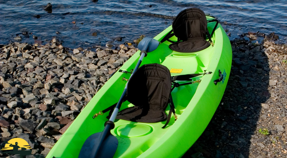 Kayak besides a lake