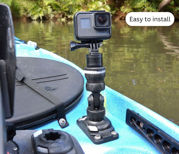 A camera attached with kayak